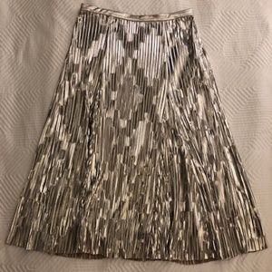 Anthropologie Skirts - Anthropology Maeve Midi Silver Skirt Anthropologie Skirts - Anthropology Maeve Midi Silver Skirt